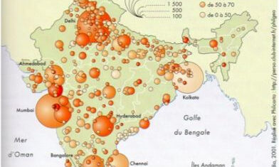 Carte Inde, mai 2012