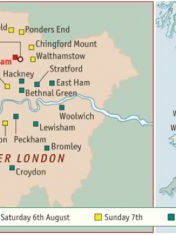 Cartes émeutes The Economist, août 2011