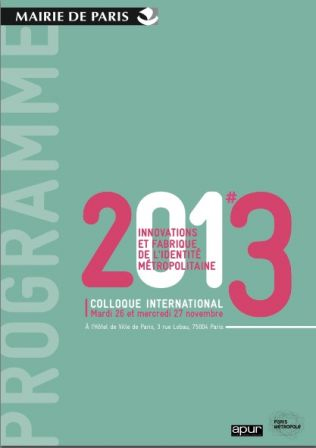 couverture colloque, déc. 2013